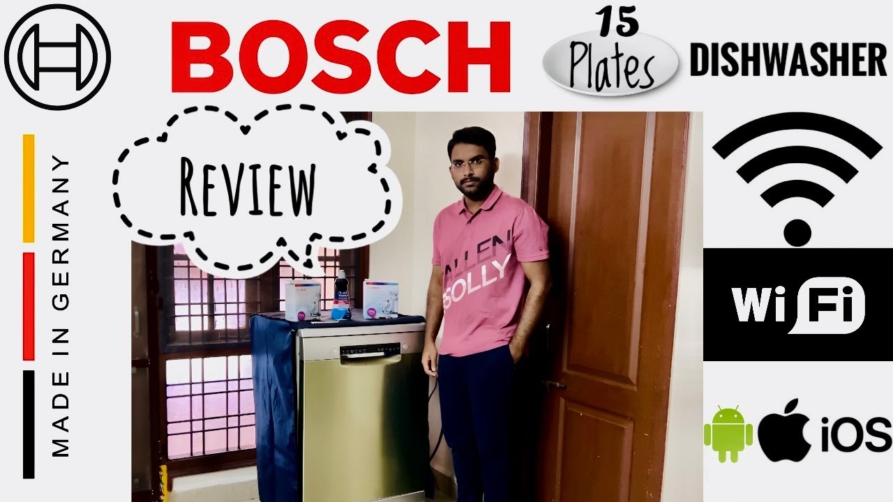Bosch Dishwasher 15 Place Setting Review | Steam Treatment & WiFi Model | Best for Indian Kitchens