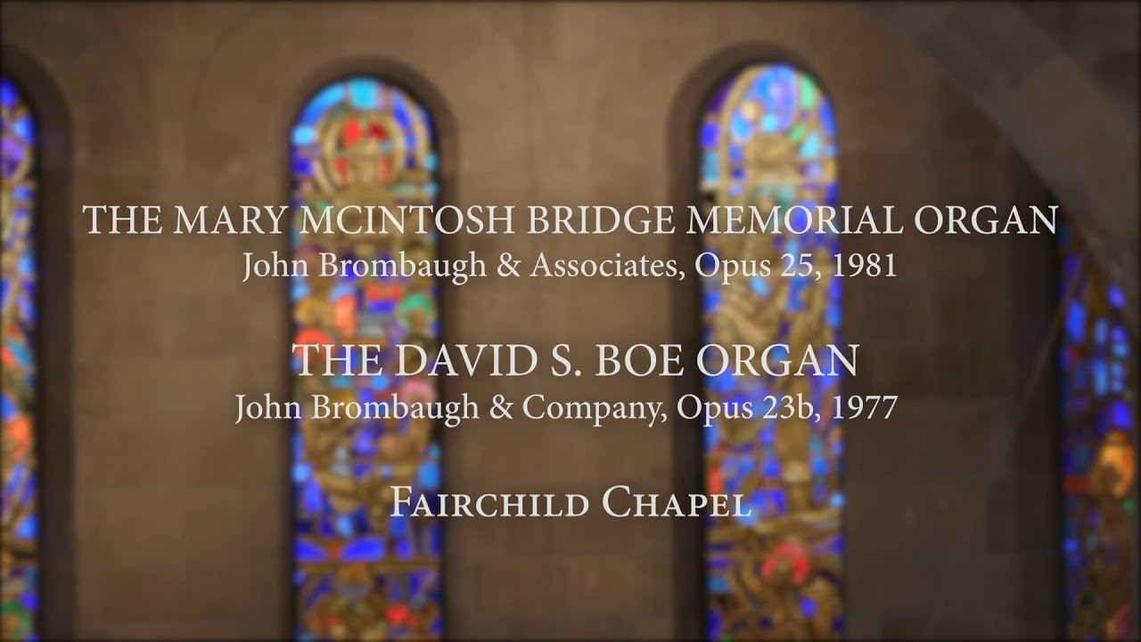 Renaissance-style organ by John Brombaugh at Fairchild Chapel