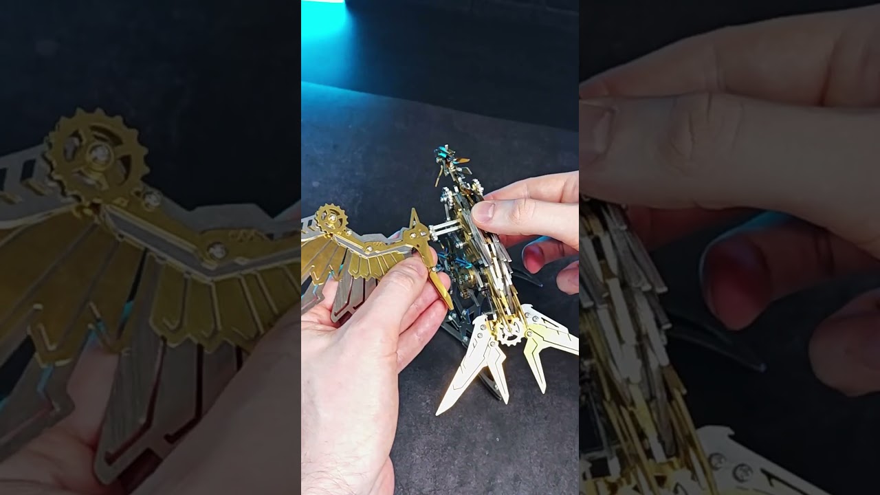 Metal Falcon Predator Model Kit Assembly #shorts #puzzle