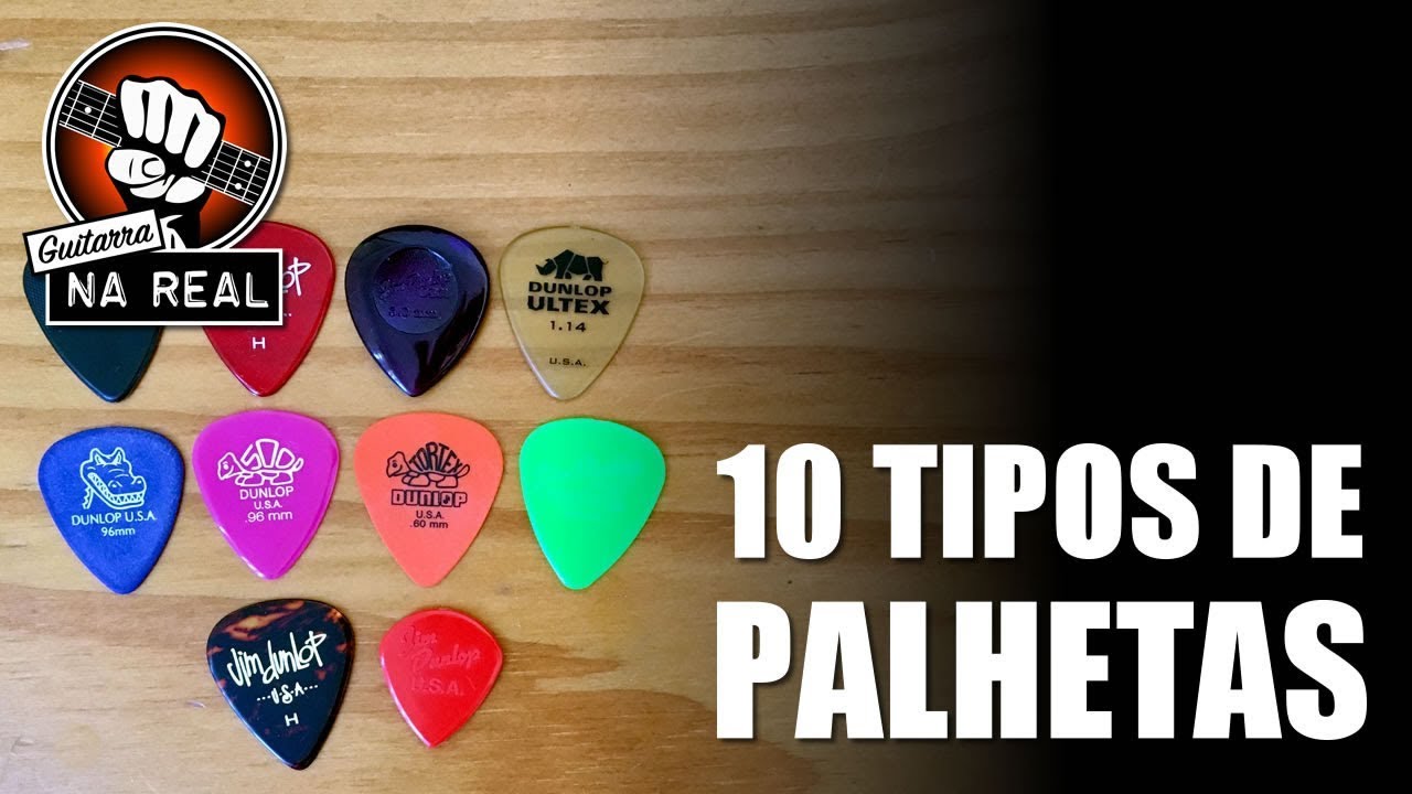10 tipos de palhetas Jim Dunlop