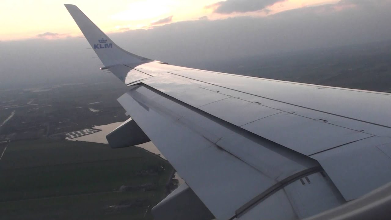KLM Landing Schiphol Amsterdam Airport KL1550 22SEP14