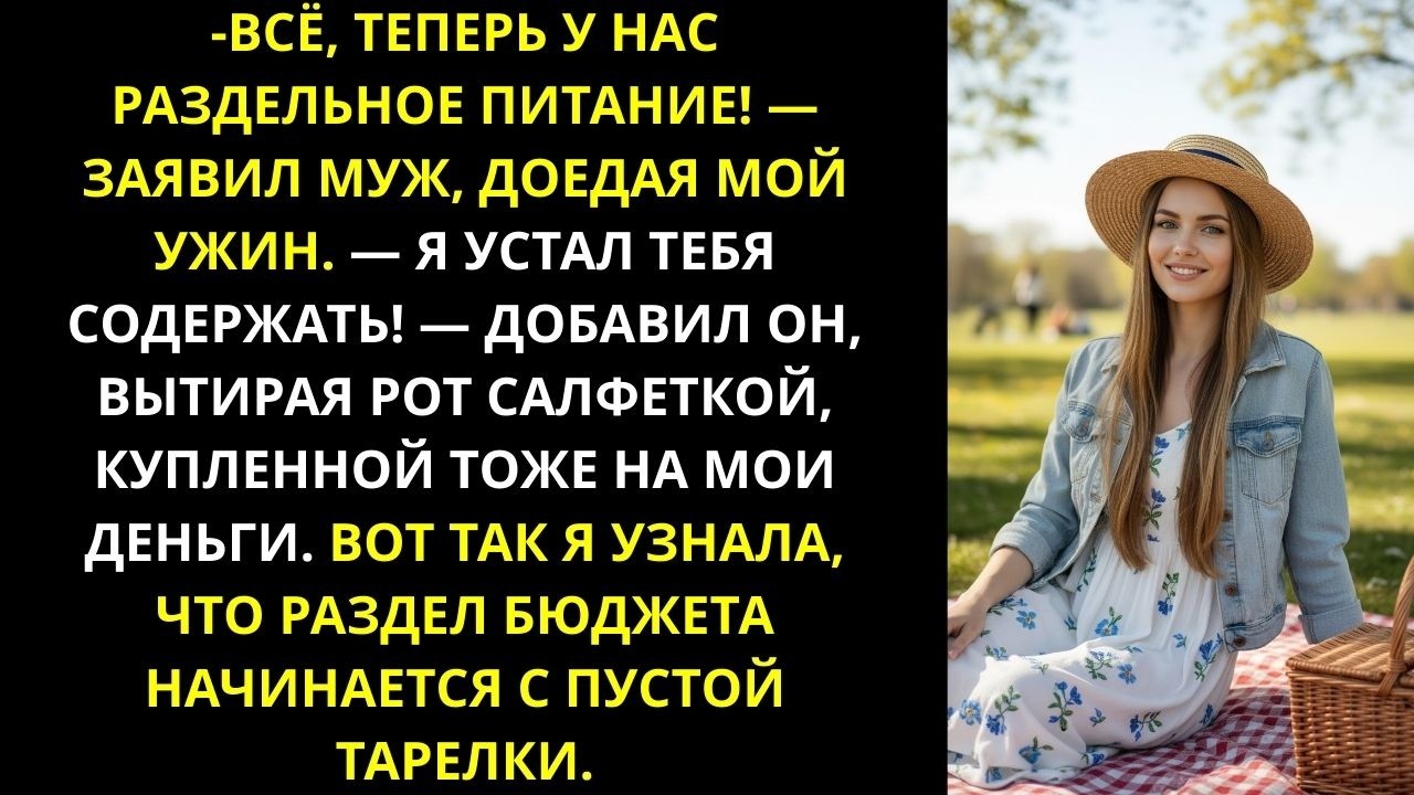 Хочешь раздельный бюджет  Отлично! Тогда вот тебе счёт за борщ!