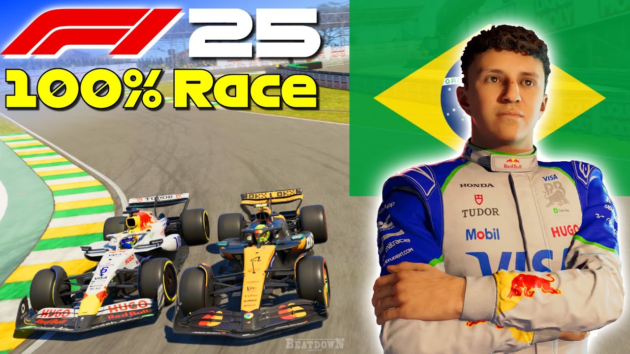 F1 25 - Hadjar's Rise To Glory #21: 100% Race Brazil