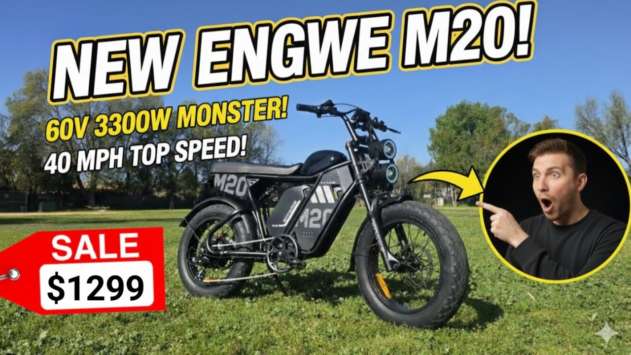 Альтернатива Super 73: Обзор электровелосипеда Engwe M20 3.0 60V 3300W