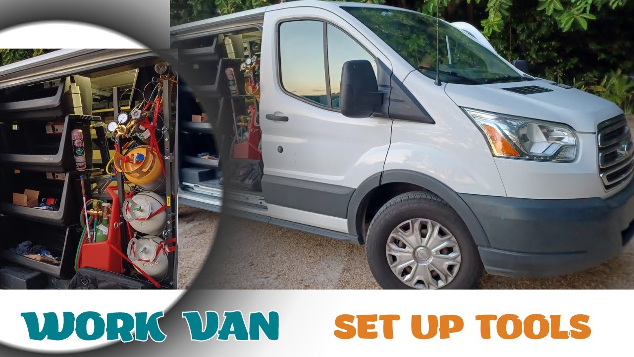 hvac tools hvac work van setup electrician