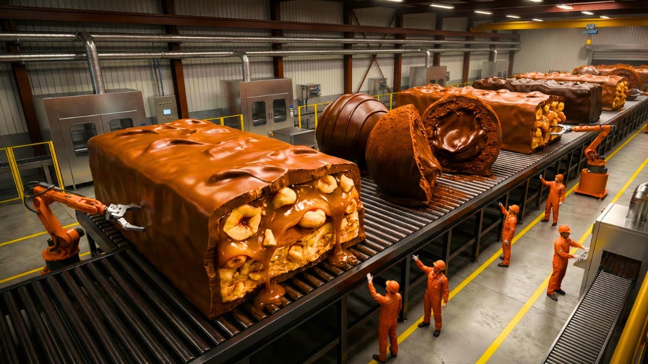 Inside a Modern Chocolate Bar Factory: How Candy Bars Are Made From Start to Finish