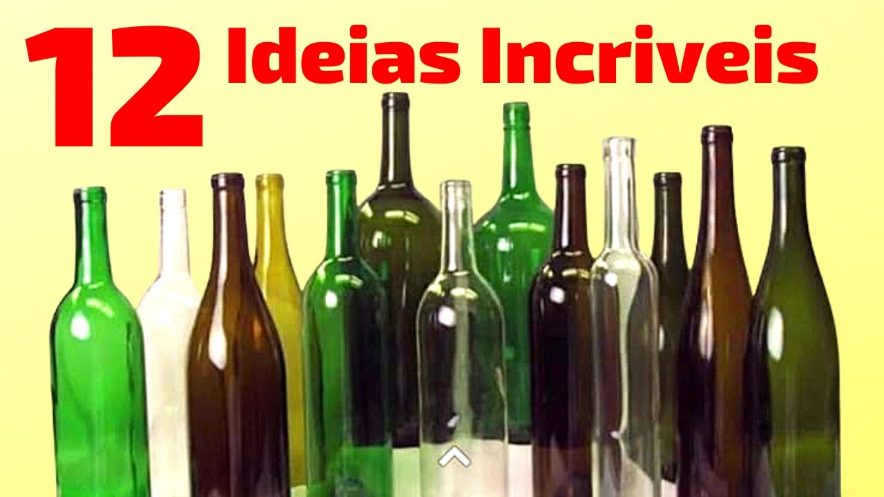 12 IDEIAS INCRÍVEIS de Artesanato com GARRAFA DE VIDRO