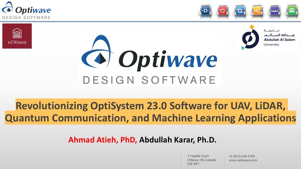 Revolutionizing OptiSystem 23.0 for UAV, LiDAR, Quantum Communication and Machine Learning