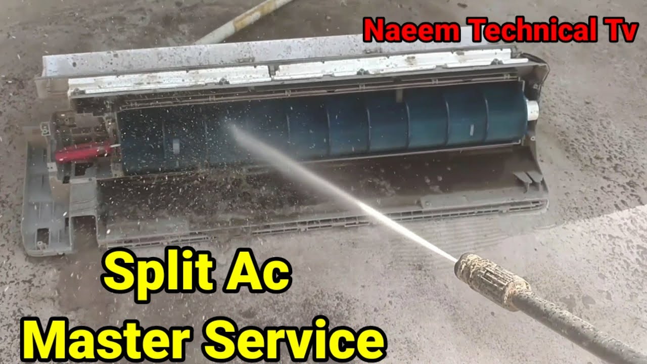 Split ac indoor master service|AC service|how to clean/service split AC in Urdu/hindi