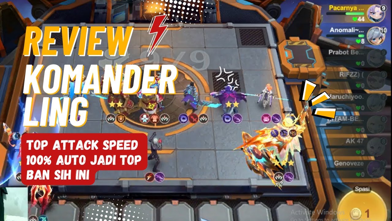 REVIEW KOMANDER LING YG DIBUFF MINGGU INI AUTO TOP BAN SIH INI #mcgogo #gameplay
