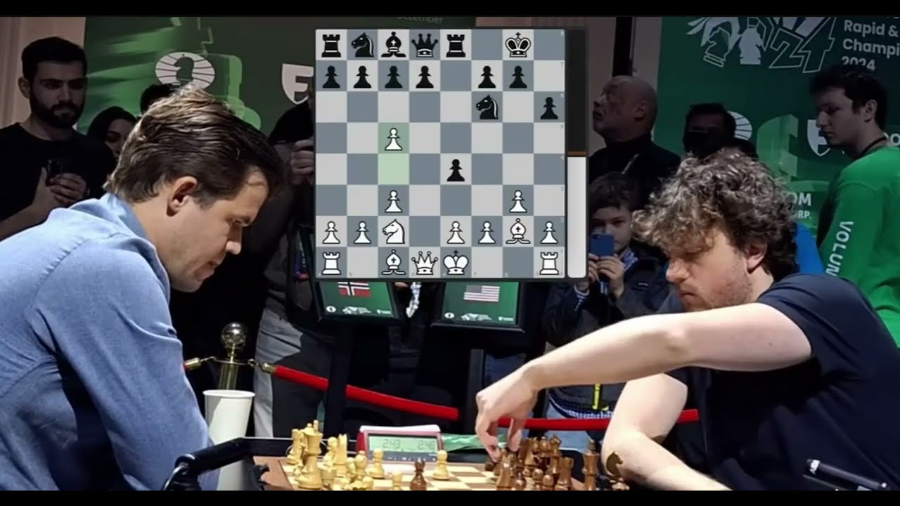 Magnus Carlsen VS Hans Niemann | World Blitz 2024 | Game 1