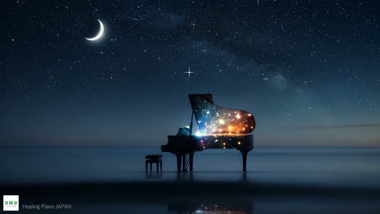 Ocean Waves for Sleep 🌊 | Gentle Piano Music for Sweet Dreams　睡眠用ヒーリングピアノ