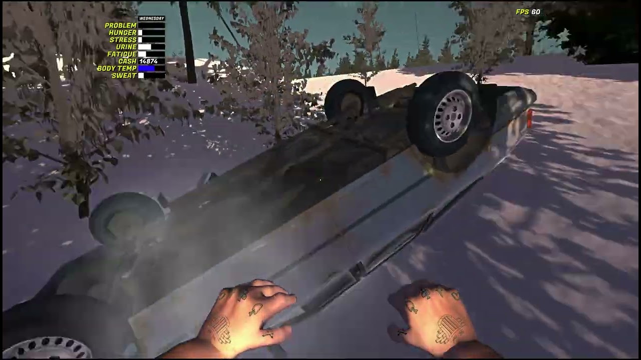 My Winter Car delivering some ads and picked up parts