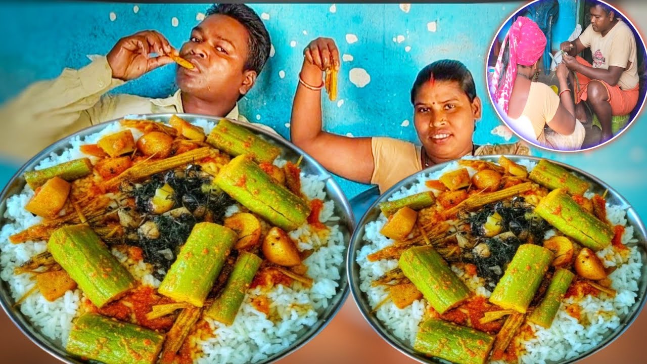 BEST Drumstick Potato Tomato Curry | Full Village Style Cooking & Eating Show | Rural Indian Food