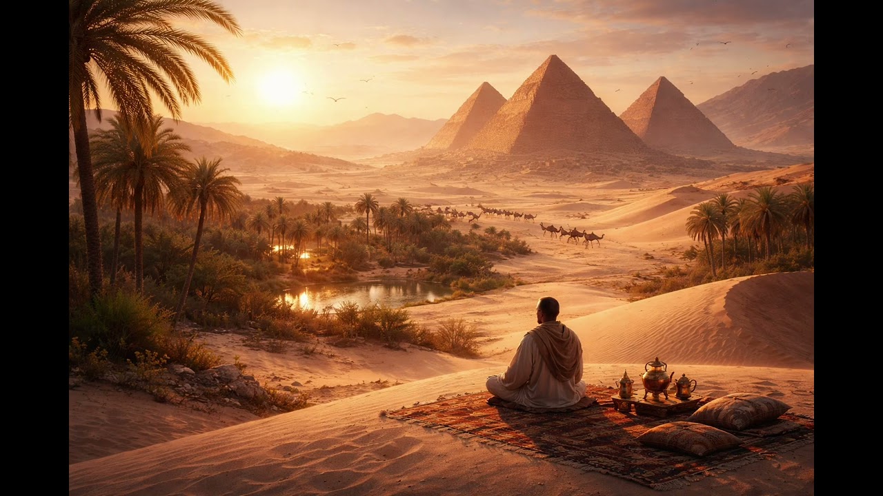 Arabian Desert Meditation Music 🌙 Relaxing Oud & Folk Ambient for Deep Focus, Study & Work | No adds