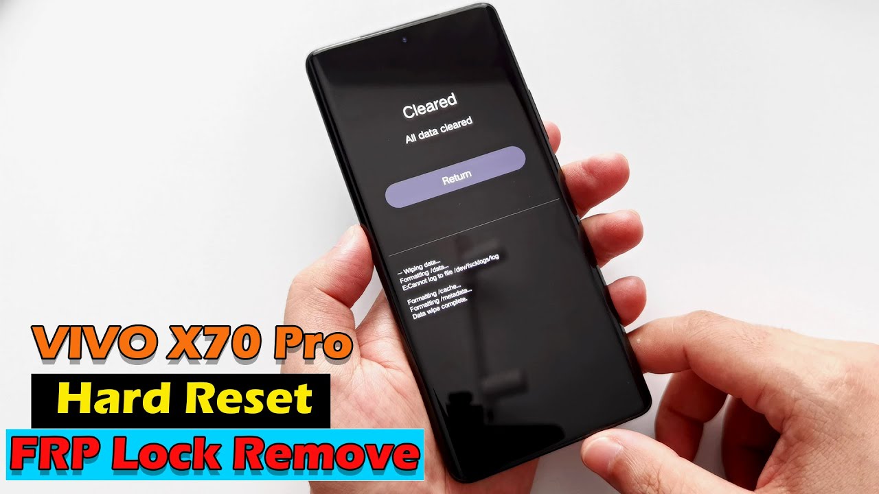 VIVO X70 Pro | How To Hard Reset & Bypass Google Account