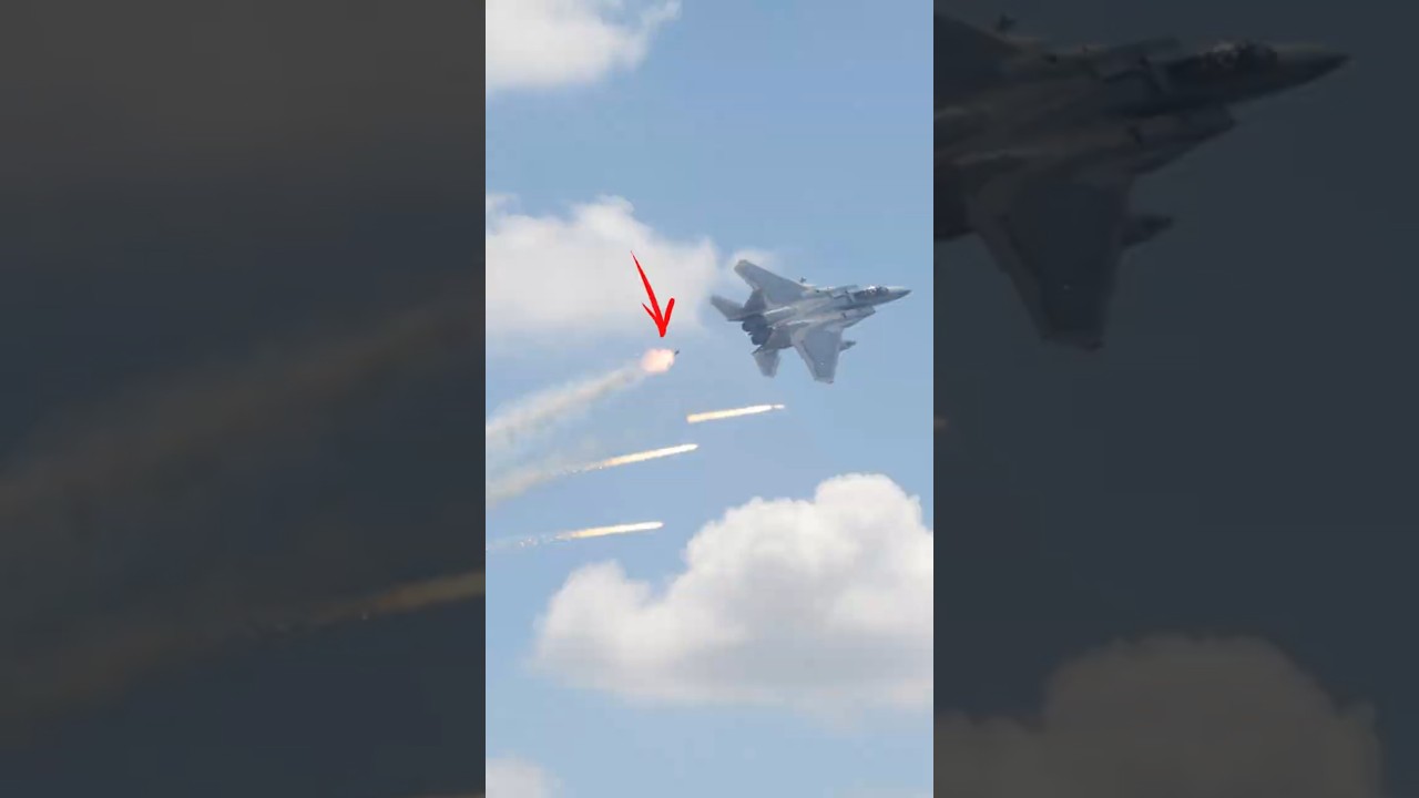 F-15 Pilot Dodges Missile Strike by Deploying Flares