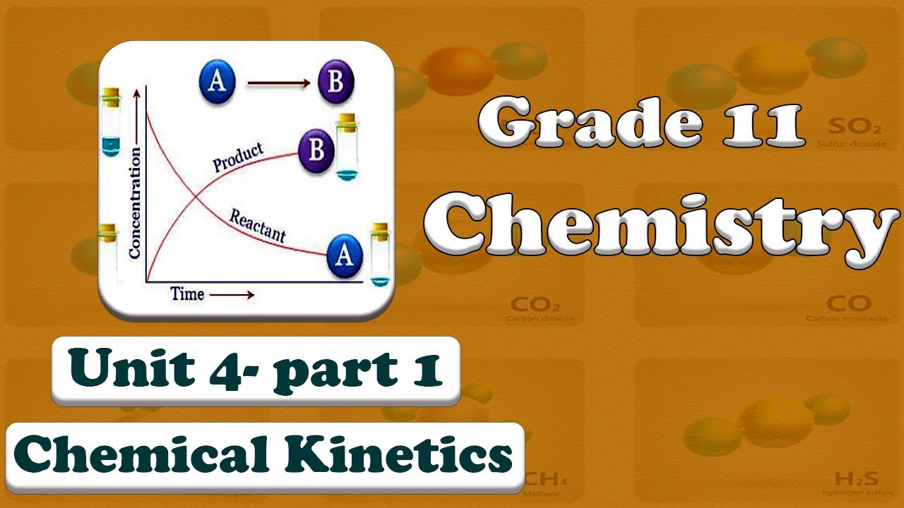 Grade 11 chemistry Unit 4 Chemical Kinetics part 1 Rate of reaction