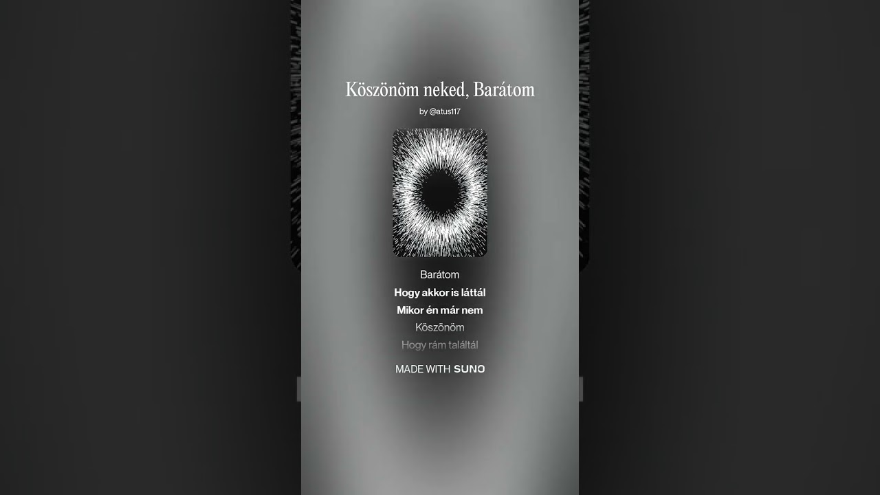 Köszönöm neked, Barátom