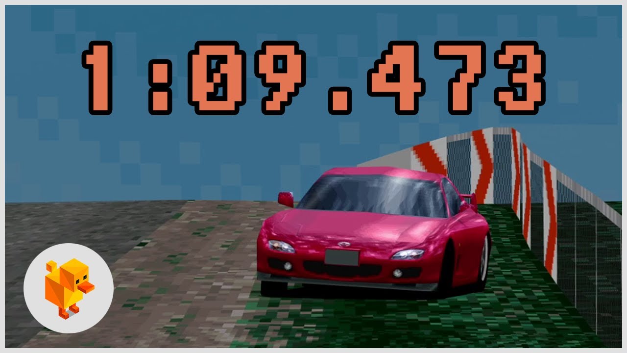 My fastest time - RX7 on Tahiti Road: 1.09.473 - Gran Turismo 2 Arcade - DuckStation Emulation