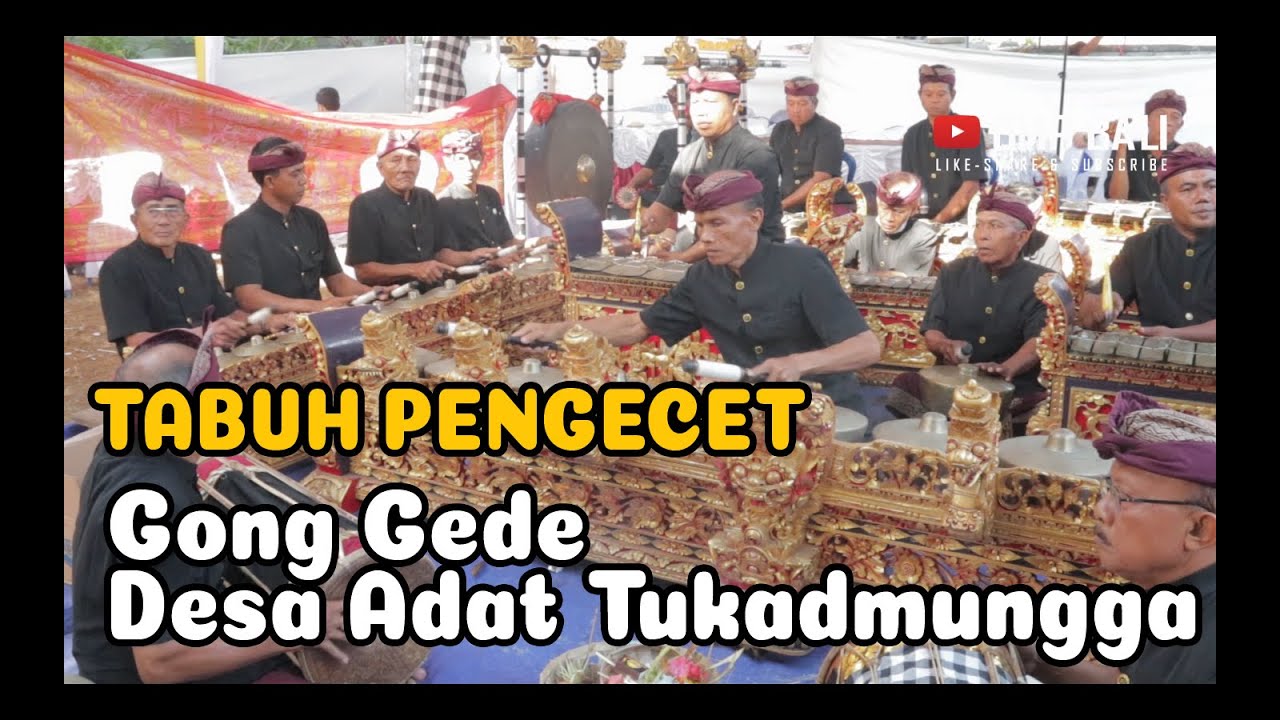 gong tukadmungga, tabuh pengecet