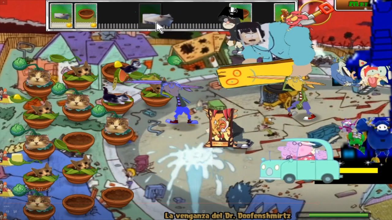 Plants VS Zombies Mod Cats Vs Cartoons V4 #1 - Dr.Zomboss's Revenger