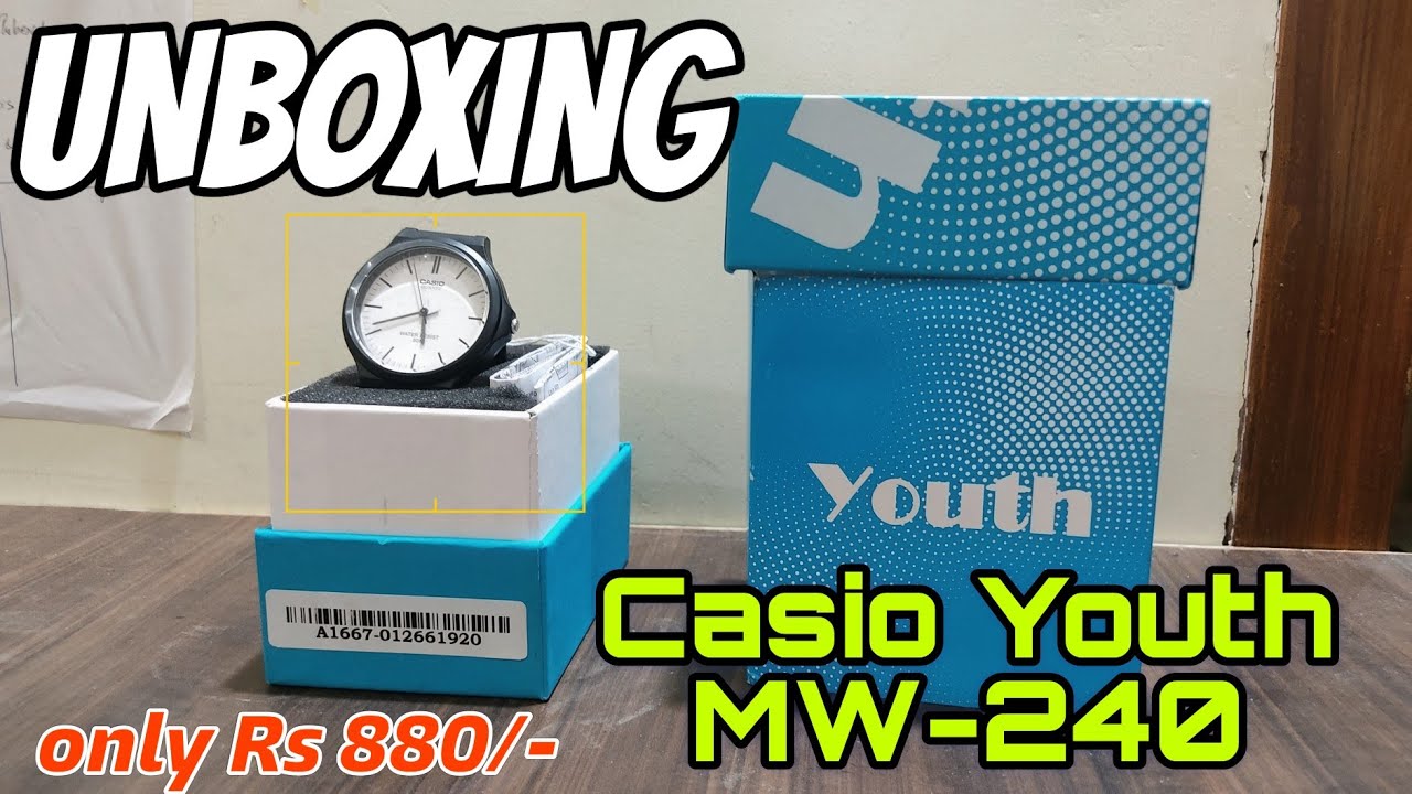 Unboxing Casio Youth MW 240 watch | Casio youth series