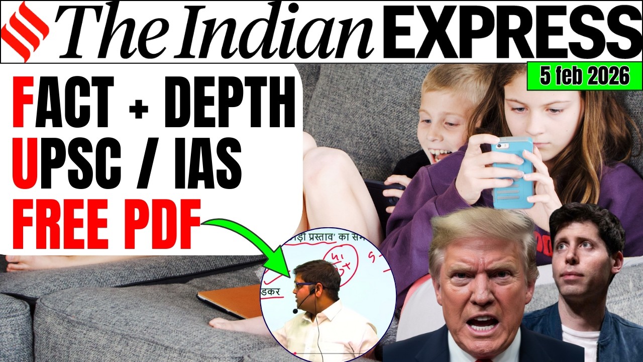 5 FEB 2026 | JANSATTA HINDI NEWS PAPAER ANLYSIS | UPSC/IAS DAILY CURRENT AFFAIRS