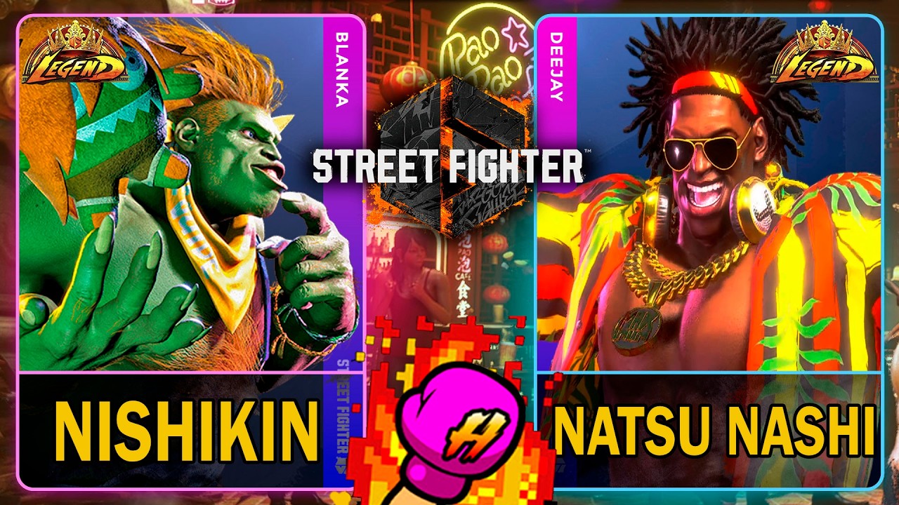SF6 Nishikin (BLANKA) VS Natsu Nashi (DEE JAY)🥊Street Fighter 6🥊スト6🥊4K 60ᶠᵖˢ