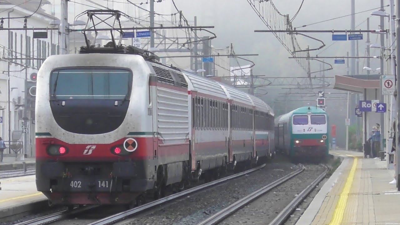Stazione di Ronco Scrivia, Treni in transito, arrivo e partenza sulla linea dei Giovi [PARTE 1]