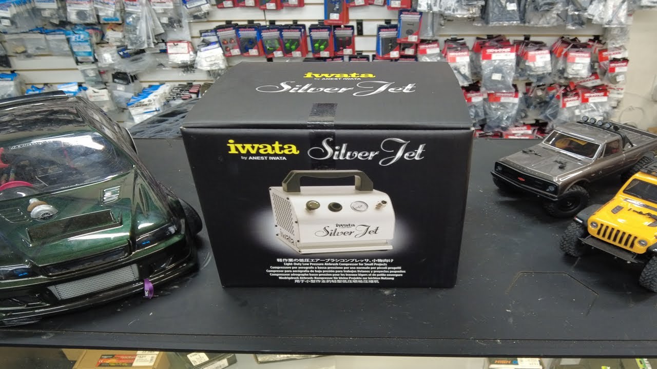 Unboxing Iwata Silver Jet Airbrush Compressor For RC Body's , Models & More