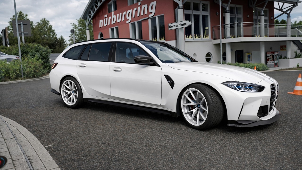 UNREAL Lap In This BMW M3 Touring - Nürburgring | Steering Wheel Gameplay