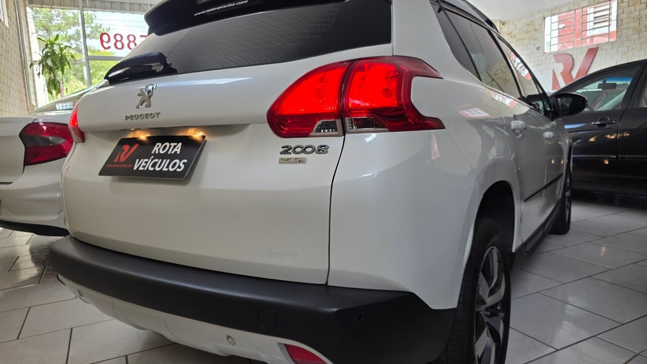 Rota Veículos - Peugeot 2008 Griffe 1.6 - 2016 #top #completo #turbo #economico #tetosolar #central 