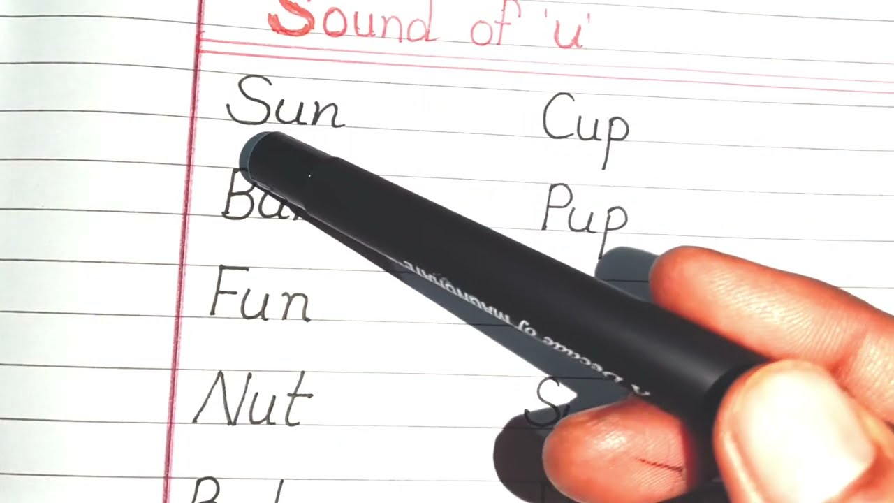 Sound of u words | Vowel u words | Learn vowel u words for kids | vocabulary words in English