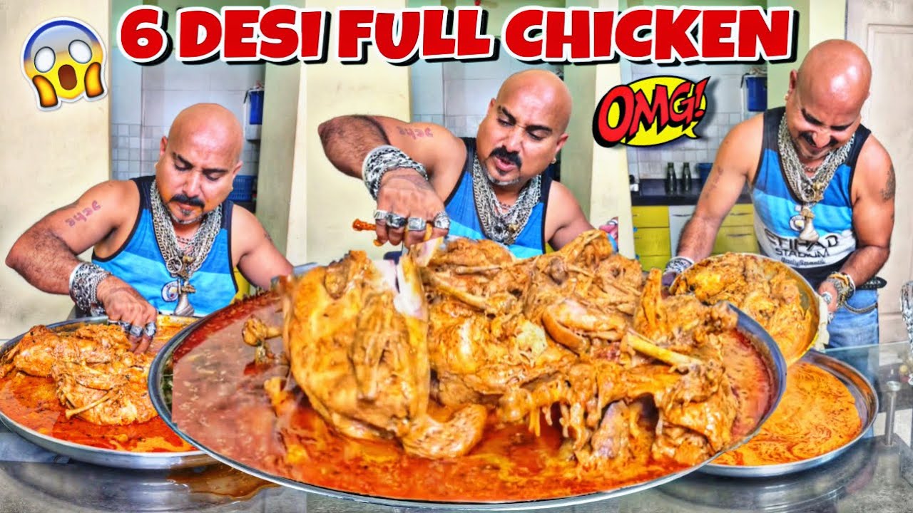 6 Desi Full Chicken 😍 l Ulhas Kamathe l Chicken Leg Piece