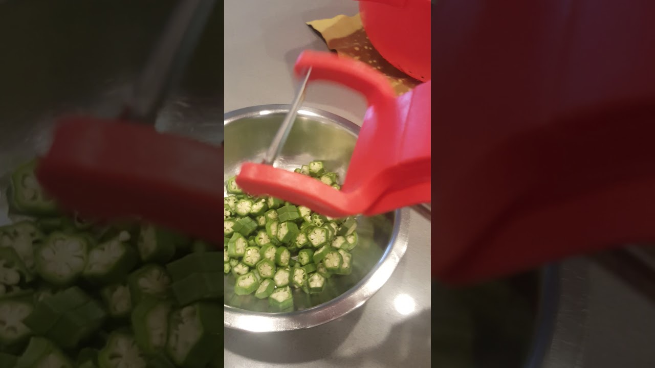 Okra cutter - kitchen gadget