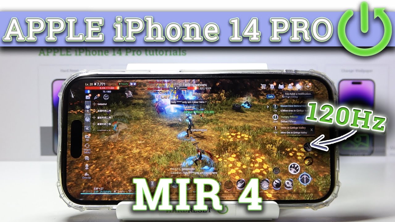 iPhone 14 PRO - MIR4 ❗️ So Smooth Gameplay! | GAMING TEST 🚩| OLED, 120Hz | Apple A16 Bionic | iOS 16