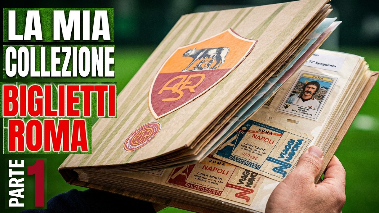 1 la mia collezione di biglietti stadio della Roma