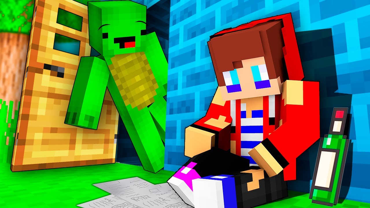Mikey Found Homeless JJ in Minecraft!? Maizen