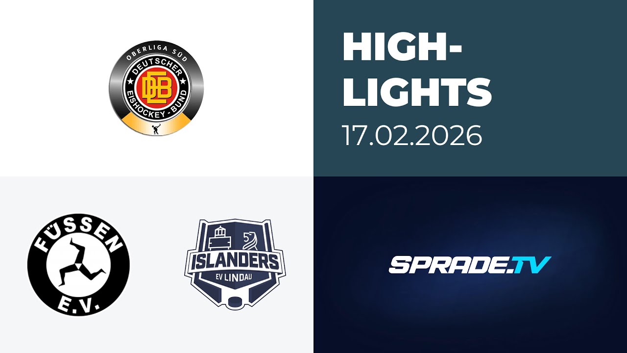 17.02.2026 - Highlights - EV Füssen vs. EV Lindau Islanders