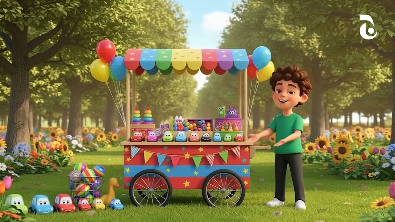 قصص عمو حكيم، سلسلة أحب وأتعلم. حلقة (1) التاجر الصغير 🥤🍿🍦📚1/1