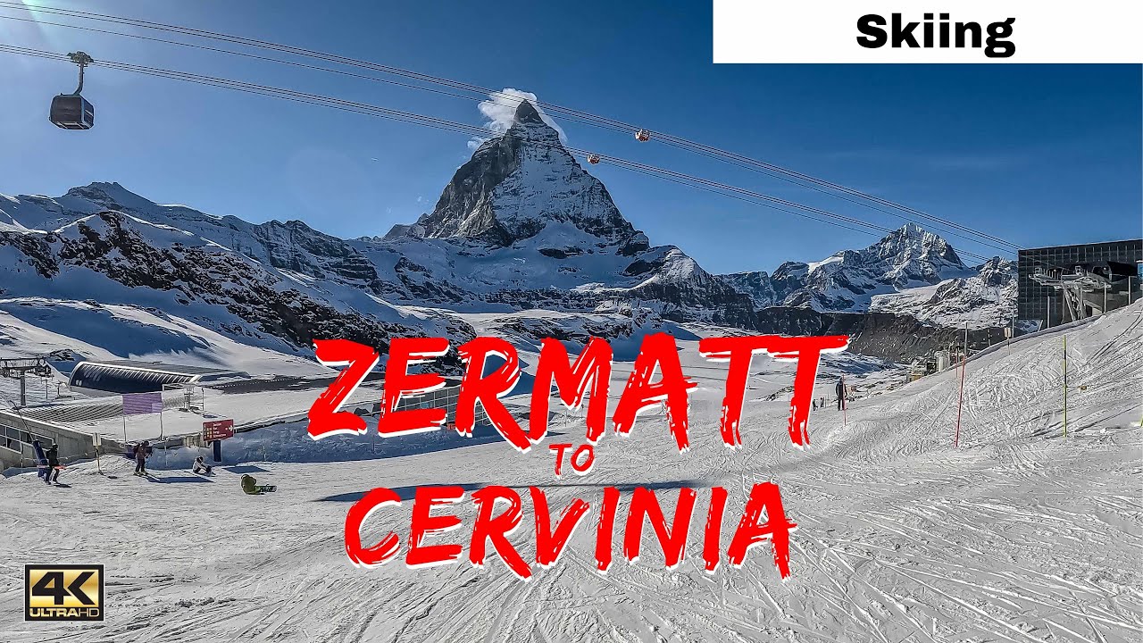 ZERMATT - CERVINIA SKIING from SWITZERLAND to ITALY with my Family