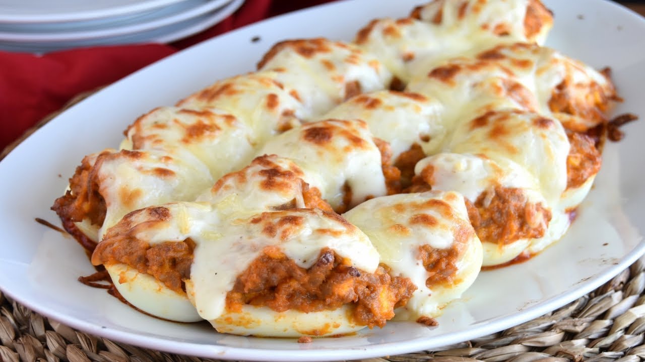 Huevos rellenos de carne con bechamel MUY FÁCILES Y BUENÍSIMOS !!