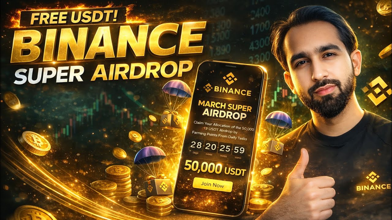 Binance Super Airdrop 2026 🚀 Claim Free Crypto Rewards | Binance Airdrop Tutorial