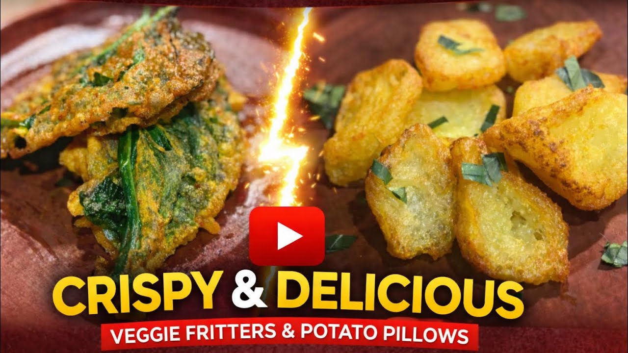 2 Easy Crispy Snacks | Spinach Tempura & Potato Fries