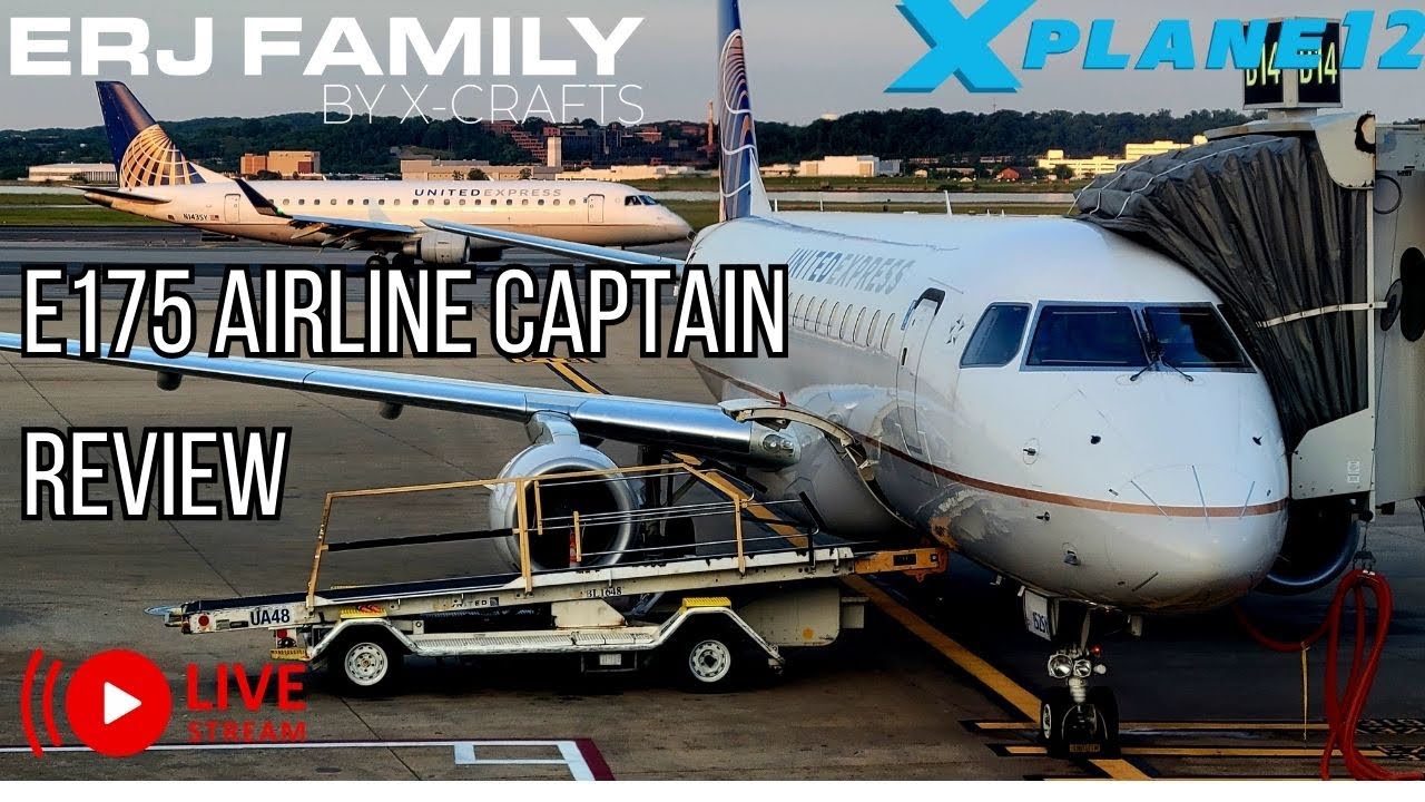 X-Craft Embraer E175 v1.0.0 For X-Plane 12 - Study Level? Review by a Real E-Jet Airline Captain