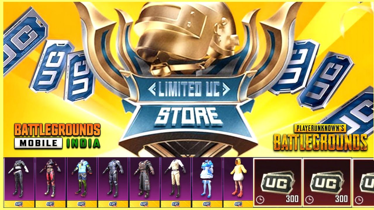 BGMI LIMITED UC STORE// Permanent Legendary Outfit For Limited Free Uc// Get Free Limited Uc Event!