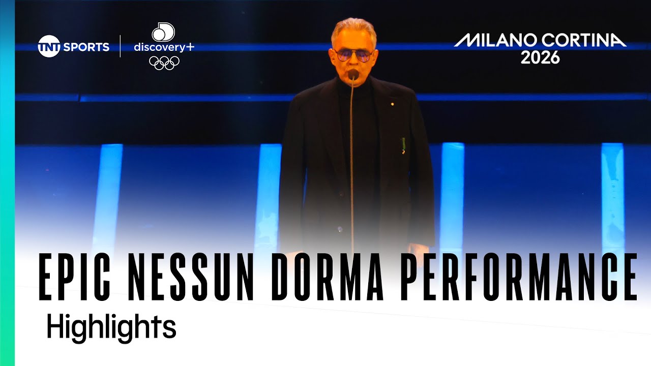 GOOSEBUMPS! Andrea Bocelli performs 'Nessun Dorma' live at the Winter Olympics 2026 Opening Ceremony