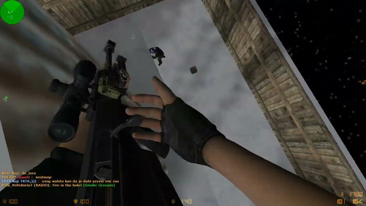Counter Strike 1.6 online play - de_westwood_bigxmas gameplay (cs 1.6)