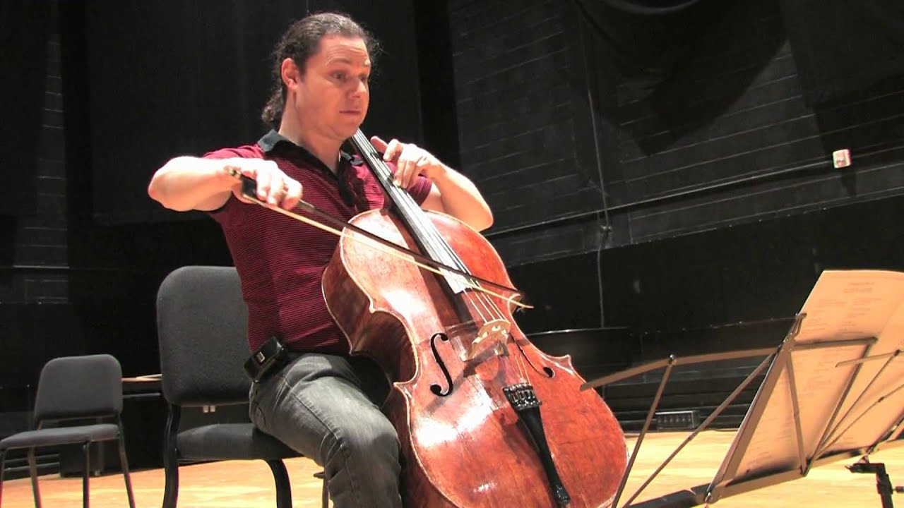 Cellist Matt Haimovitz plays Elliott Carter's FIGMENT No 2 (Remembering Mr. Ives)